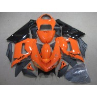 ABS Carenado Motocicleta Kawasaki ZX6R 05-06 - Naranja Negro Ninja