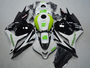 ABS Kits Carenado Moto Honda CBR 600 RR 09-12 - Negro Blanco Verde Hannspree