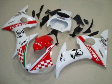 ABS Moto Plástico Yamaha R6 03-05 - Rojo Blanco