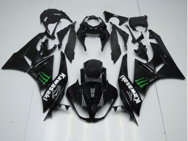 Carenado Moto Kawasaki ZX6R 09-12 - Negro con Monster