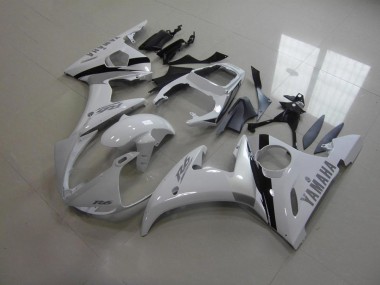 Carenado Moto Yamaha R6 03-05 - Blanco & Gris Calcomanías