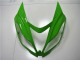 Carenados Moto Kawasaki ZX6R 2013-2018 - Verde Blanco Negro Brillante