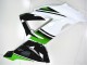 Carenados Moto Kawasaki ZX6R 2013-2018 - Verde Blanco Negro Brillante