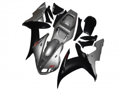 Carenados Moto Yamaha YZF R1 2002-2003 - Plata Negro Mate