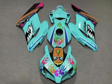 Carenados Moto Honda CBR1000RR 2004-2005 - Azul Verdoso Naranja Rosa Negro Tiburón