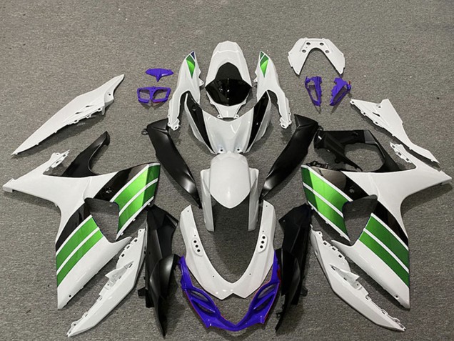 Carenados Moto Suzuki GSXR 1000 2009-2016 - Blanco Azul Verde Negro