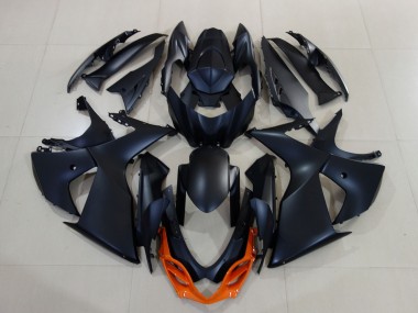 Carenados Moto Suzuki GSXR 1000 2009-2016 - Negro Mate Naranja