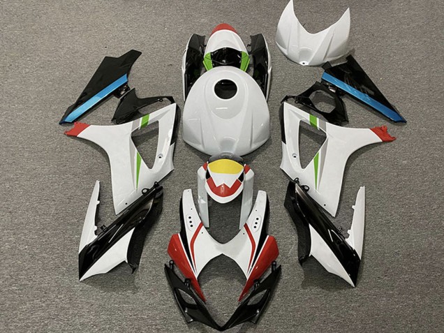 Carenados Moto Suzuki GSXR 1000 2007-2008 - Blanco Rojo Amarillo Azul Negro Carrera
