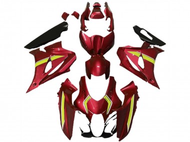 Carenados Moto Suzuki GSXR 1000 2017-2024 - Rojo Amarillo Estilo