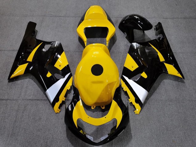 Carenados Moto Suzuki GSXR 600 / GSXR 750 2001-2003 - Amarillo Blanco Negro Brillante
