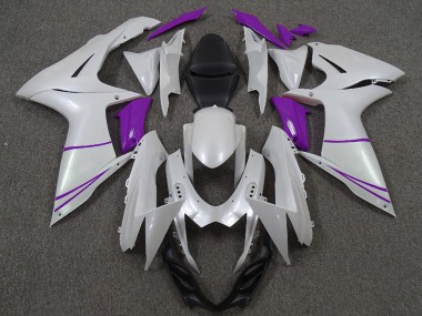 Carenados Moto Suzuki GSXR 600 / GSXR 750 2011-2024 - Blanco Perla Púrpura