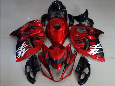 Carenados Moto Suzuki GSXR 1300 2008-2020 - Rojo Negro Llama