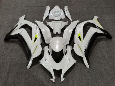 Carenados Moto Kawasaki ZX10R 2016-2020 - Blanco Perla Amarillo Negro Mate