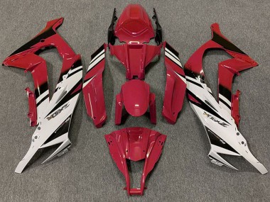 Carenados Moto Kawasaki ZX10R 2011-2015 - Rojo Granate Blanco Negro