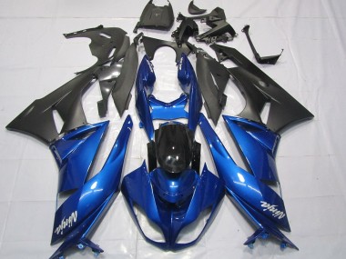 Carenados Moto Kawasaki ZX6R 2009-2012 - Azul Negro Brillante Negro Mate Blanco Ninja