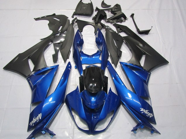 Carenados Moto Kawasaki ZX6R 2009-2012 - Azul Negro Brillante Negro Mate Blanco Ninja