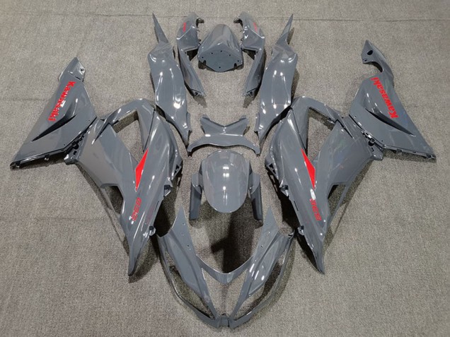 Carenados Moto Kawasaki ZX6R 2013-2018 - Nardo Gris Rojo
