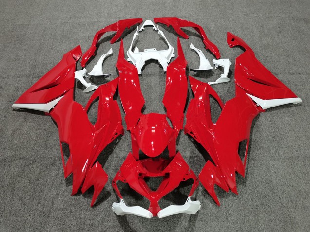Carenados Moto Kawasaki ZX6R 2019-2022 - Blanco Rojo