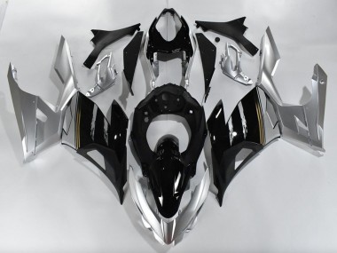 Carenados Moto Kawasaki Ninja 400 2018-2024 - Plata Negro Brillante