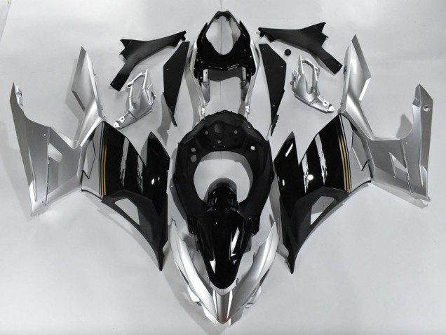 Carenados Moto Kawasaki Ninja 400 2018-2024 - Plata Negro Brillante
