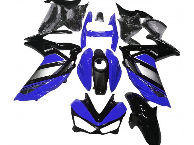 Carenado Moto Yamaha R3 2015-2018 - Azul Plata Negro Brillante Yamalube