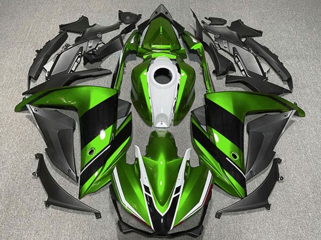 Carenados Moto Yamaha R3 2015-2018 - Verde Blanco Negro Brillante