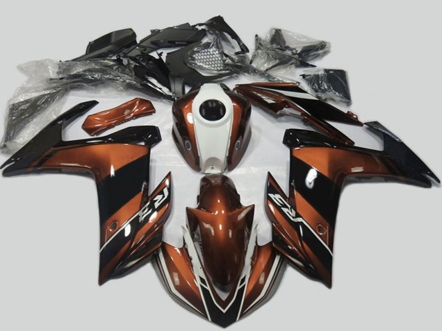 Carenados Moto Yamaha R3 2015-2018 - Brown Blanco Negro