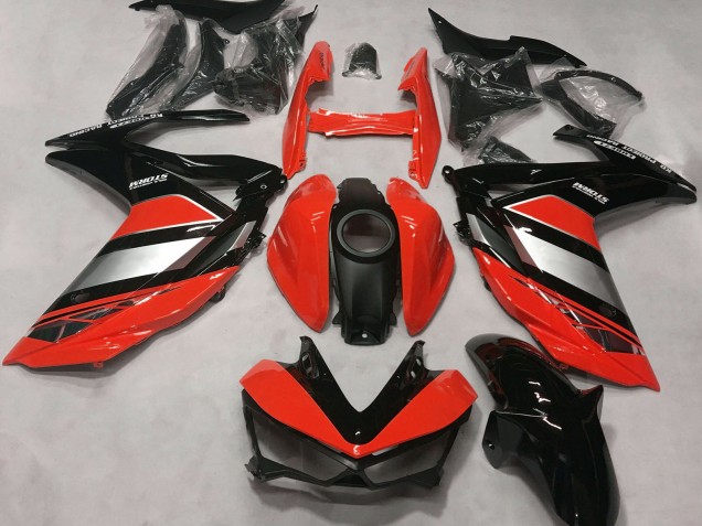 Carenados Moto Yamaha R3 2015-2018 - Rojo Plata Negro Brillante