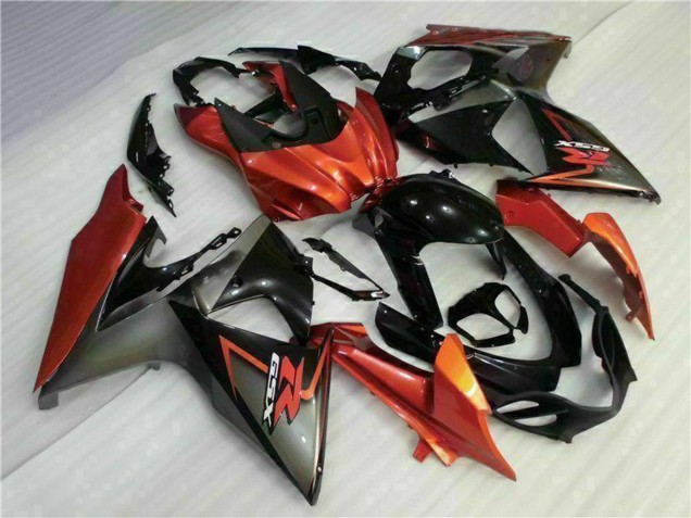 Carenados Moto Suzuki GSXR 1000 2009-2016 - Naranja Negro Brillante