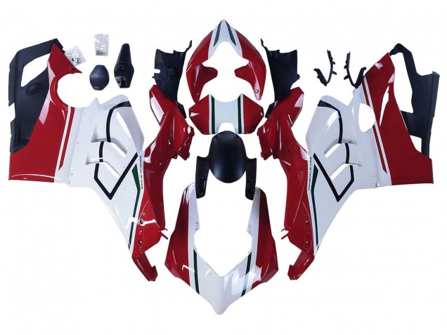 Carenados Moto Ducati Panigale V4 V4S 2020-2021 - Blanco Rojo Verde Negro Mate