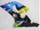 Carenados Moto Kawasaki ZX6R 2005-2006 - Azul Amarillo Negro Tiburón