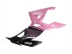 Carenados Moto Kawasaki Ninja 400 2018-2024 - Rosa Negro Mate Honeycomb