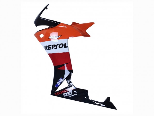 Carenados Moto Honda CBR500R 2013-2015 - Naranja Blanco Rojo Negro Brillante Repsol 3