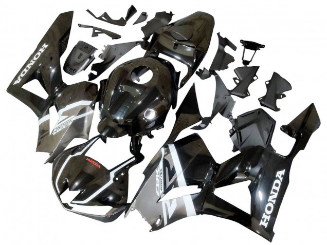 Carenados Moto Honda CBR600RR 2013-2023 - Plata Negro Brillante