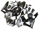 Carenados Moto Honda CBR600RR 2013-2023 - Plata Negro Brillante