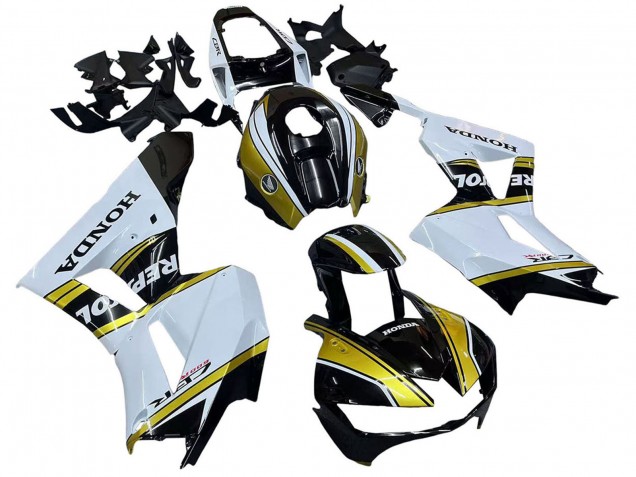 Carenados Moto Honda CBR600RR 2013-2023 - Blanco Oro Negro Brillante Repsol