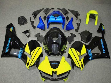Carenados Moto Honda CBR600RR 2013-2023 - Azul Amarillo Negro Brillante