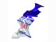Carenados Moto Kawasaki ZX10R 2004-2005 - Azul Brillante Blanco Fiat Motul