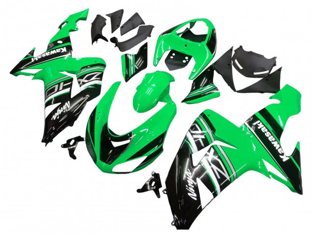 Kits Carenado Moto Kawasaki ZX10R 2006-2007 - Verde Blanco Negro