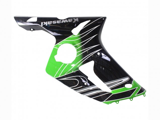 Carenados Moto Kawasaki ZX6R 2003-2004 - Verde Blanco Negro