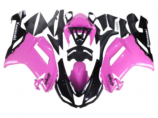 Carenados Moto Kawasaki ZX6R 2007-2008 - Negro Rosa Ninja