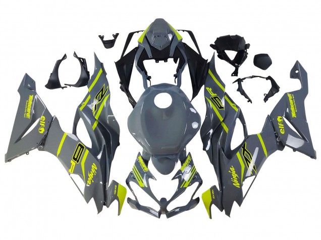 Carenados Moto Kawasaki ZX6R 2019-2022 - Nardo Gris Amarillo