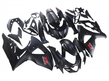 Carenados Moto Suzuki GSXR 1000 2007-2008 - Negro Mate Rojo Calcomanía