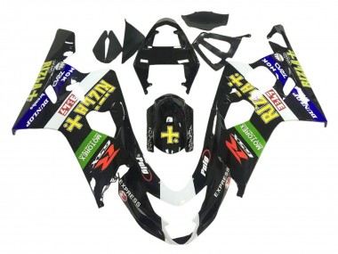 Carenados Moto Suzuki GSXR 600 / GSXR 750 2001-2003 - Negro Brillante Verde Blanco Amarillo Rizla