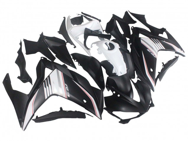 Carenado Moto Yamaha YZF R3/R25 2015-2018 - Blanco Rojo Negro Mate