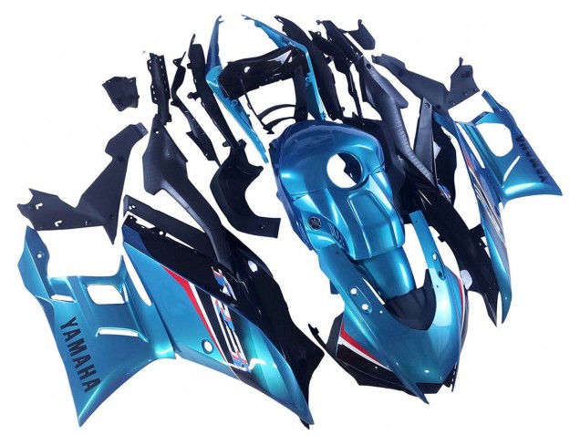 Carenado Moto Yamaha YZF R3/R25 2022-2024 - Azul Blanco Rojo Negro