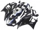 Carenados Moto Yamaha YZF R3/R25 2022-2024 - Negro FibraCarbono Estilo Plata Azul