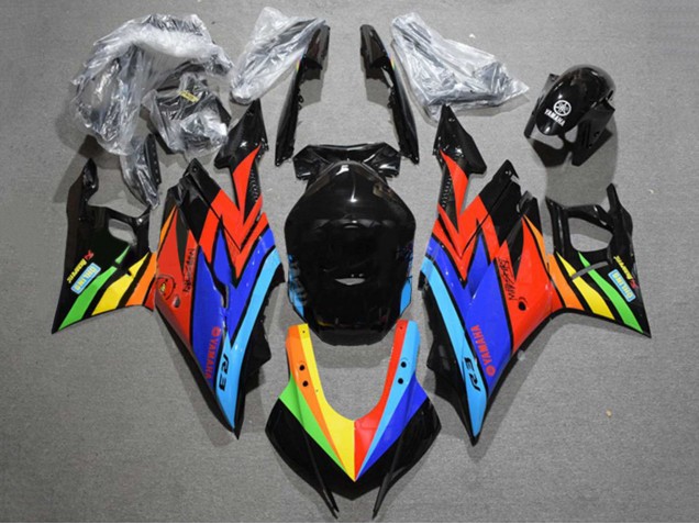 Carenados Moto Yamaha YZF R3/R25 2022-2024 - Negro Brillante Azul Rojo Amarillo Verde
