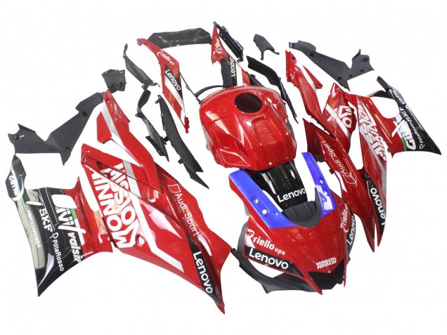 Carenados Moto Yamaha YZF R3/R25 2022-2024 - Rojo Azul Negro Lenovo Valsir