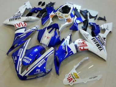 Carenados Moto Yamaha YZF R1 2004-2006 - Blanco Azul Rojo Fiat
